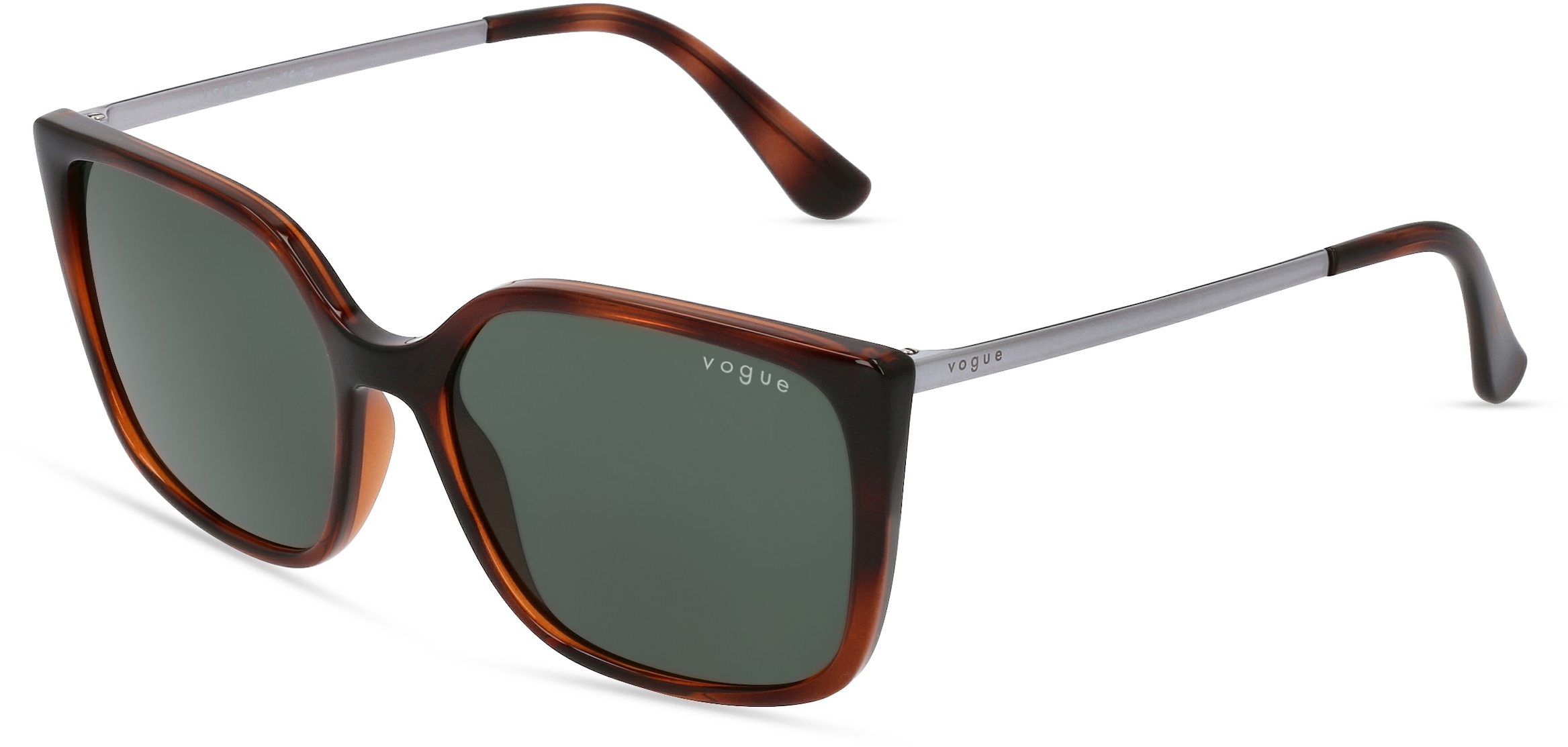 Vogue eyewear VO5353S Damen-Sonnenbrille Vollrand Eckig Kunststoff-Gestell, braun