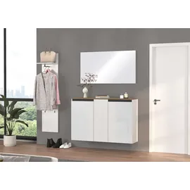Home Affaire Zippo 130 x 85 x 35 cm hochglanz lackiert / weiß