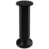 SO-TECH® Möbelfuß ALPHA, belastbar bis 250 kg, höhenverstellbar bis 15 mm, (1-St), Höhe 150 mm, Aluminium, schwarz eloxiert schwarz Ø 3.8 cm x 15 cm