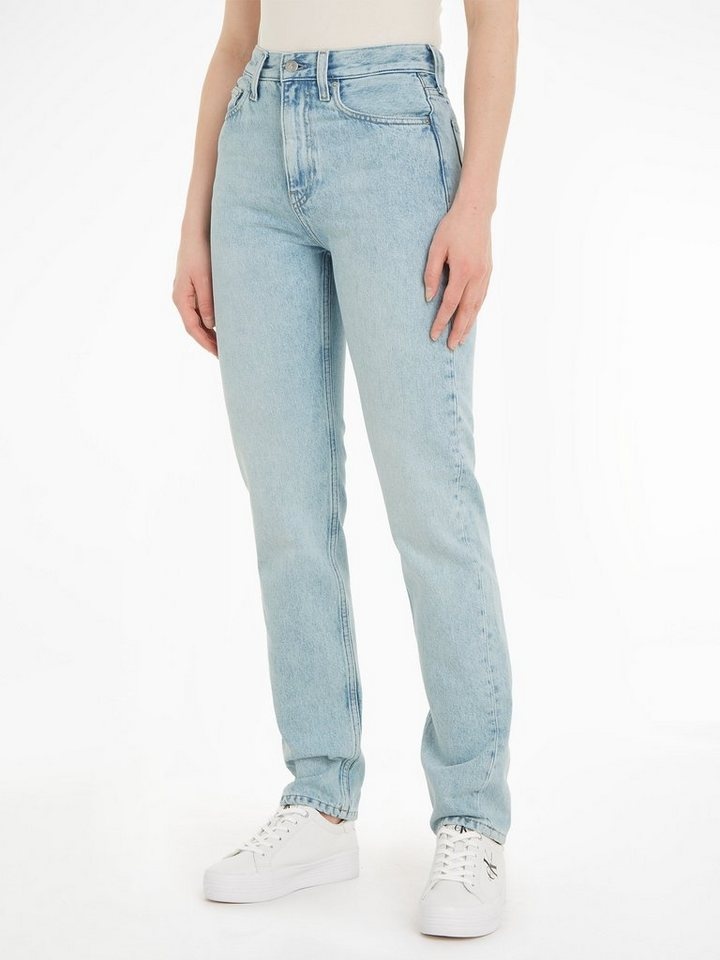 Calvin Klein Jeans Straight-Jeans AUTHENTIC SLIM STRAIGHT im 5-Pocket-Style blau 34
