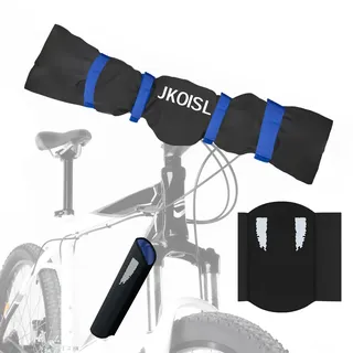 Lenkerschutzhülle Ebike Wasserdicht+Ebike Akku Schutzhülle[Für 32-40 cm Rahmenumfang], JKOISL 2 Stück E-bike Transportschutz Set, ebike Fahrrad Zubehör Set