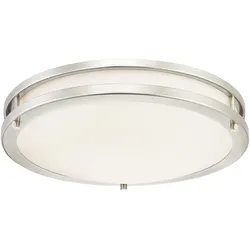 Westinghouse Dimmbare LED Deckenleuchte Lauderdale 40 cm Nickel