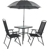 VCM Gartenmöbel-Set 3-tlg. Anthrazit