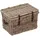 Hofmann Living And More Organizer Truhe Kubu-Rattankorb Aufbewahrungskorb zum Aufklappen 60 x 40 x 38 cm braun