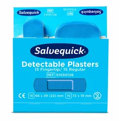 Cederroth - Salvequick Pflastermix blau (detektierbar)