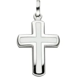 Kreuz-Anhänger JOBO "Anhänger Kreuz", silber (silber 925), Schmuckanhänger, Damen, Silber 925 (Sterlingsilber), 925 Silber