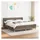 vidaXL Boxspringbett 180 x 200 cm Taupe