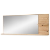 XXXLutz Wandspiegel Eiche Artisan Glas, Holzwerkstoff, rechteckig, 148x60x17 cm