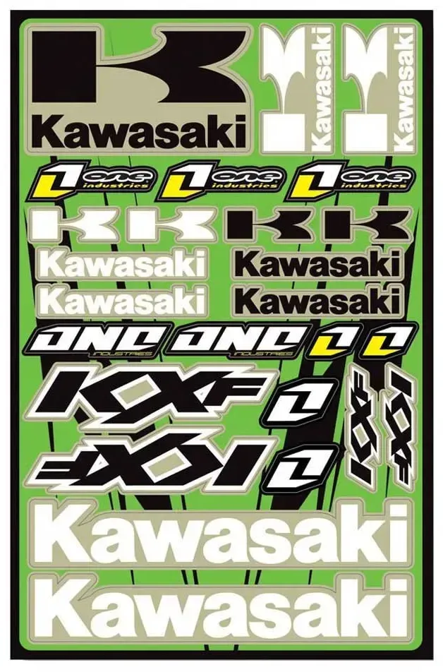 One Industries Kawasaki Kxf Abziehbilderbogen - Multicolor - One Size