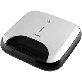 Hyundai Sandwichmaker "HYUSM615", silber, schwarz, B:23cm H:9cm T:22,5cm, Sandwichmaker