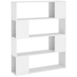 vidaXL Bücherregal Raumteiler Weiß 100x24x124 cm