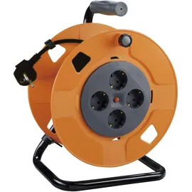Primaster Kabeltrommel Innen 40 m 4 Schutzkontaktsteckdosen, H05VV-F 3G1,6