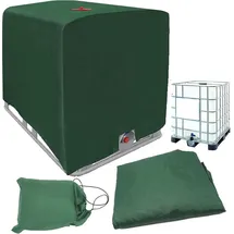 luxuskollektion 1000L IBC Tank Abdeckung 120 x 100 x 116 cm Grün