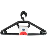 Alpfa 10 Kleiderbügel schwarz Aufbewahrung Wäschebügel Hosenbügel Krawatte Jacke