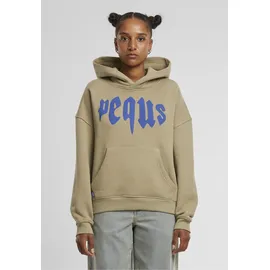 pequs Cropped Mythic Logo Hoodie Grau S