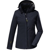 KILLTEC Damen, Funktionsjacke/Outdoorjacke Mit Abzippbarer Kapuze, Dunkelnavy, 44