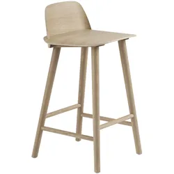 Muuto Nerd Barhocker, höhe 65 cm, eiche natur