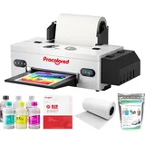 Procolored F13 DTF Drucker Bundle A3 L1800 13Inches T Shirt Druckmaschine mit Aushärtung Ofen Cutter Roll Feeder Built-In Siphon System für Kleidung Textil Customization (ohne Ofen)