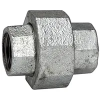 Riegler Verschraubung 340, IG/IG, Rp/Rp 3, schw. Temperguss feuerverz.