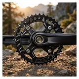 Shimano FC-MT500-FC-M523 Kettenblatt Silver/Black, 40 Zähne