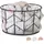 Relaxdays Drahtkorb Vintage Design Aufbewahrung 22 x 22 x 13 cm schwarz