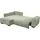 exxpo - sofa fashion Eckcouch Cord 2-Sitzer Grün