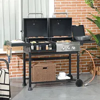 Outsunny Grillwagen schwarz