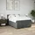 vidaXL Boxspringbett 140 x 200 cm Dunkelgrau