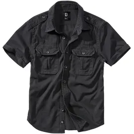 Brandit Textil Vintage Kurzarmhemd Black XL