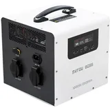 DATOUBOSS Tragbare Powerstation 1000W,2009.6Wh Solargenerator, LiFePO4 Batterie,USB/Type-C DC Ausgang, UPS Funktion, Für Camping Wohnmobil Notstrom