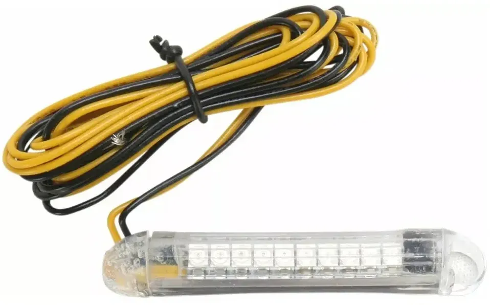 Custom Dynamics Truflex® 10 Leds Motorradverkleidung - Amber / Clear - One Size