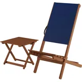 Erst-Holz Blauer Strandstuhl Partystuhl Wikingerstuhl Schwedenstuhl Anglerstuhl wählbares Set XXL V-10-364