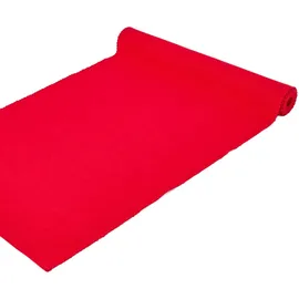 Homescapes Tischläufer rot 44/178 cm, 100% Baumwolle