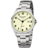 REGENT Herren Uhr F-1192 Analog Armbanduhr silber D2URF1192 - Silber