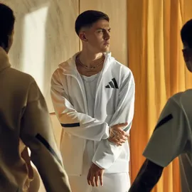 adidas New Z.N.E. Reißverschlusspullover White S