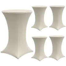 Trutzholm Stehtischhusse Beige Ø 60 cm 5er Set