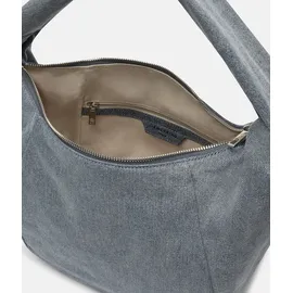 Liebeskind Berlin Farrah Schultertasche Baumwolle Blue Denim