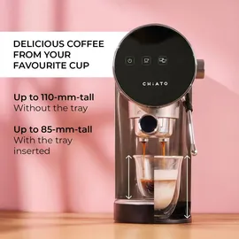 chiato Luna Style Siebträgermaschine silber