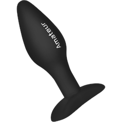 Silikon-Analdildo für Einsteiger, 12 cm, schwarz