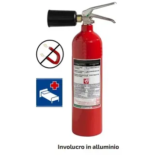 Feuerlöscher 2 kg Co2 nicht-magnetisch h214_84