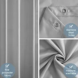 Furlinic Duschvorhang 100 x 200 cm grau