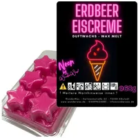 WonderWax Duftwachs WonderWax® Neon Duftwachs 6 Sterne (Erdbeereis), Duftrichtung: Erdbeereis