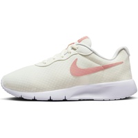 NIKE Tanjun GO (GS) Sneaker, Summit White/RED Stardust-RED STARD, 38.5 EU