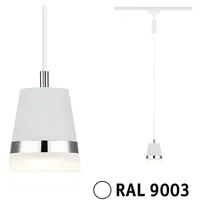 Paulmann URail Pendel Cone GU10 dimmbar 230V Signalweiß