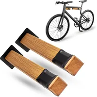 Parax TWIN STICKS Fahrrad Wandhalterung schwarz/braun 32 cm
