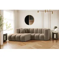 Kaiser Möbel Ecksofa L-form Sofa Grand Modular Stoff Haga und Salvador, Große Auswahl an Farben, moderner Stil, modular beige