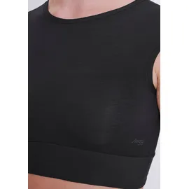 SLOGGI Damen, Sloggi GO Allround Crop Top, Black, One - Einheitsgröße