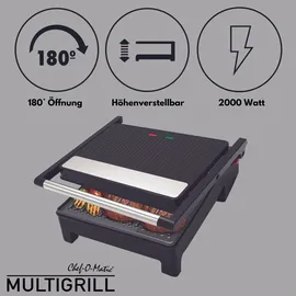 Best Direct Chef O Matic Multigrill 2000 schwarz