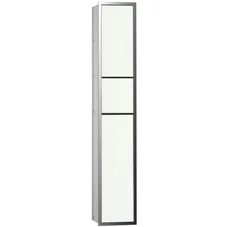 emco WC-Modul asis 150, chrom / optiwhite Unterputz, 964 mm, Doppelfach mit Boden mit Papierhalter,  976027864