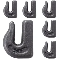 VEVOR 6x Traktor-Eimerhaken 7,93mm Güteklasse 70 Greifhaken aus Stahl 6803,88kg